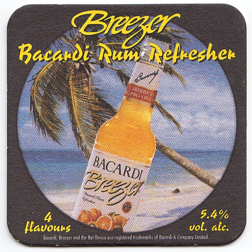 Sous bock breezer bacardi - sous-bock,