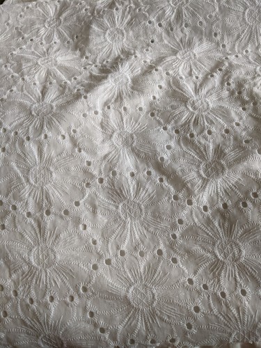 Coupe tissu coton - coton, blanc