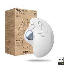 Logitech ERGO M575 Wireless Trackball Mouse for Business - Ergonomic Design, Sec