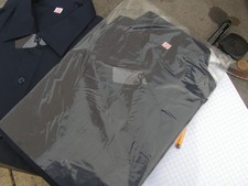 chemise bleu travail