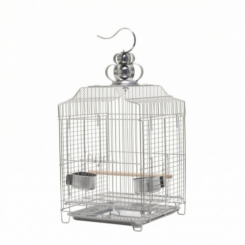 Cage oiseaux acier - oiseaux,