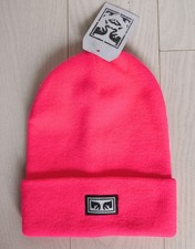 Bonnet Obey Rose Fluo Taille Unique 