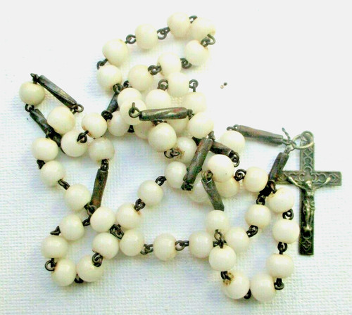 Ancien chapelet sautoir croix