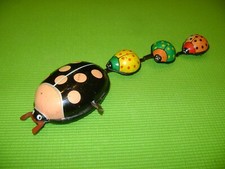 JOUSTRA LA FAMILLE COCCINELLE JOUET MECANIQUE ANCIEN EN TOLE