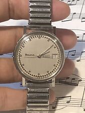 RARE VINTAGE BULOVA AMBASSADOR AUTOMATIC MAN WATCH=RUN GREAT