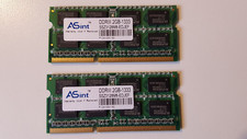 KIt 4GB (2X2GB) RAM ASint  SSZ3128M8-EDJEF 2GB SODIMM DDR3 PC10600(1333)