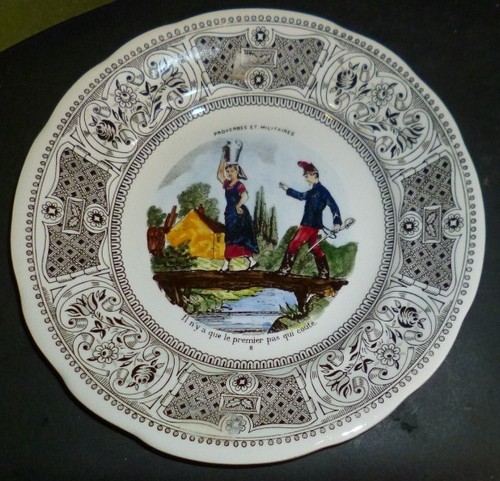 Assiette série proverbes - ,
