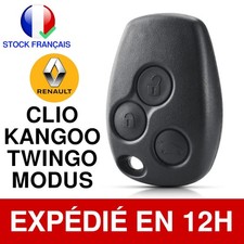 Coque Clé Boitier Vierge Compatible Renault 3 Boutons Plip Kangoo Clio Modus