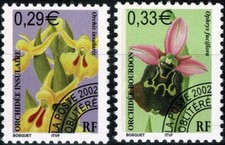 FRANCE 2002 FLEURS ORCHIDÉES PREO n° 244 à 245 Neufs ★★ luxe / MNH (A)