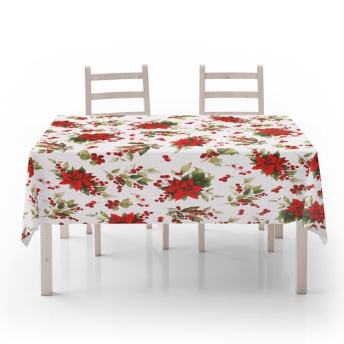 Nappe coton rouge noël - nappe,
