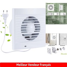VMC Simple Flux Moonjor - 120m³/h pour Cuisine, Bureau et Salle de Bain