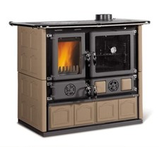 Le Nordique Rose 5.0 Vst Poêle Bois Faïence Taupe Infinity 8,8 Kw 7015220 A+