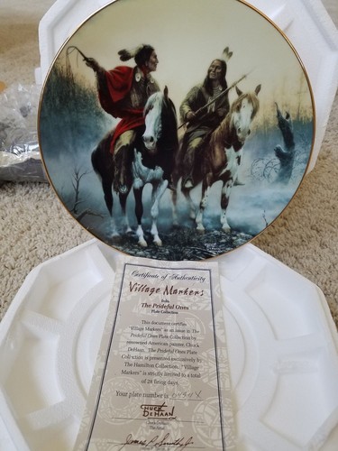 Village markers plate - markers, 8"
