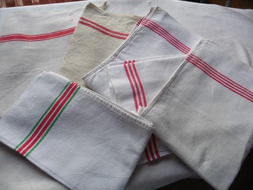 Lot torchons anciens - lot,