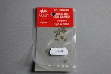 ZC2978 Amati 4005/03 accastillage bateau anellini type A 3mm anneaux avec piton