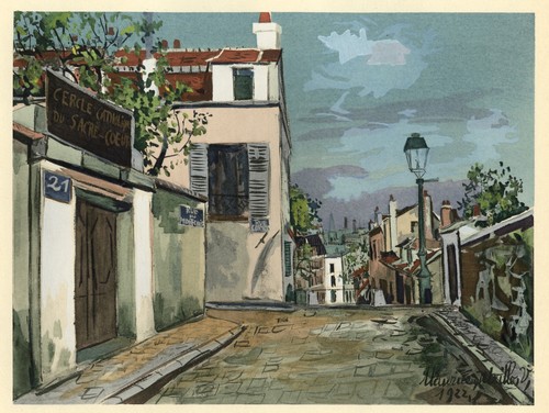 Maurice utrillo pochoir la - utrillo, "la