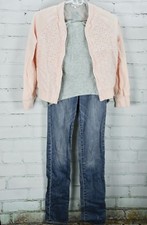 ABERCROMBIE / GAP KIDS /SPLENDID Girls Bomber Jacket Top Jeans Outfit Set Sz 12