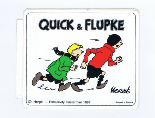Tintin hergé autocollant - tintin,