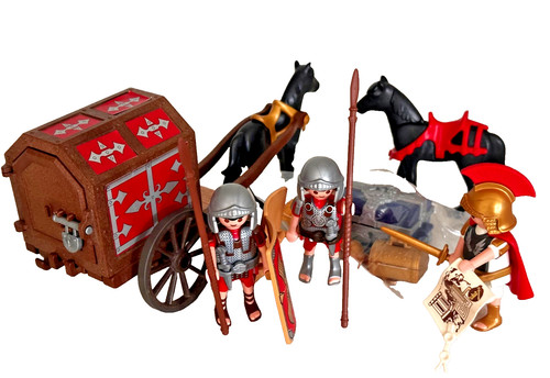 Playmobil chariot charette - chariot,