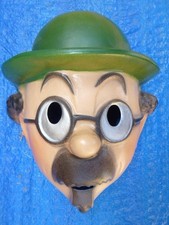 MASQUE CESAR (2) de TOURNESOL 24x22cm - HERGE TINTIN - TBE