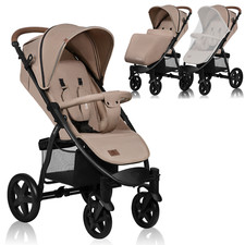 LIONELO® Poussette Buggy jusqu'à 22 kg avec fonction couchette couvre-pieds...