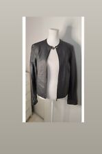 Veste En Simili Cuir Bleu