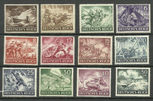 Timbres 1943 allemagne - allemagne, 3e
