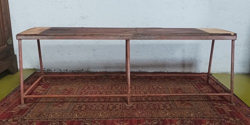 Banc industriel métallique