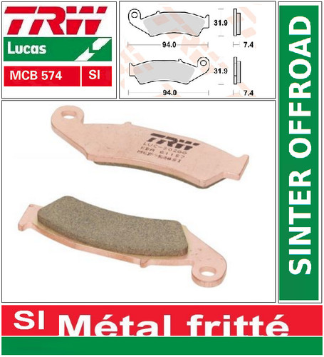 Plaquettes frein avant trw - 2,
