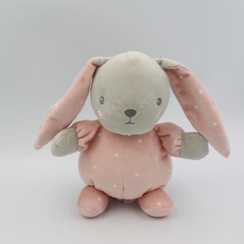 Doudou musical lapin rose