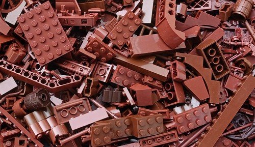 Lego vrac 250g divers marrons - divers,