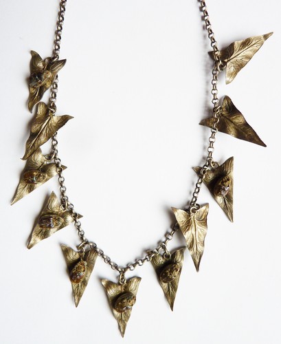 Collier art nouveau vers 1900 - art,
