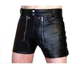 Short homme en cuir d'agneau