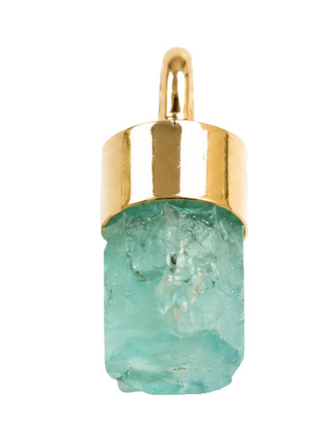 Pendentif 18k émeraude - or,
