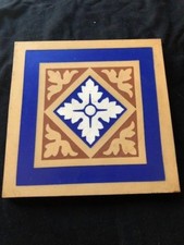 m&r johnson England heavy 6 inch ceramic tile in nouveau design