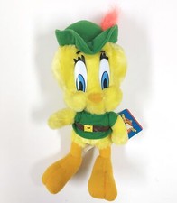 Peluche Vintage Ace Play By Play Looney Tunes Tweety Bird Robin Hood 10" AO398