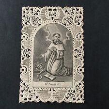 Canivet SAINT BERNARD XIXè HOLY CARD 19thC Santino