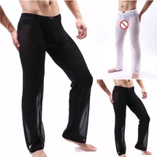 Pantalon Hommes Lingerie Sexy Clubwear Transparent Confortables de Nuit à la