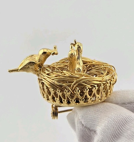 Vintage jeanne goldtone bird - vintage,
