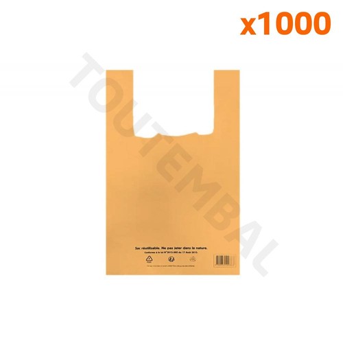 Sac bretelles orange - , pebd