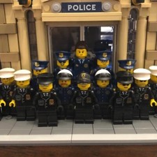 5x Lego Police Minifigures