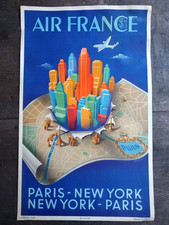 ORIGINAL VINTAGE POSTER AIR