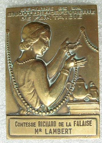 Medaille art deco bijouterie - medaille,