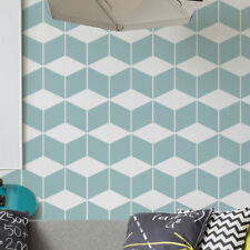 3D Cubes Motif Pochoir Maison