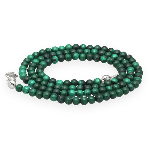 Collier malachite 4mm - en,