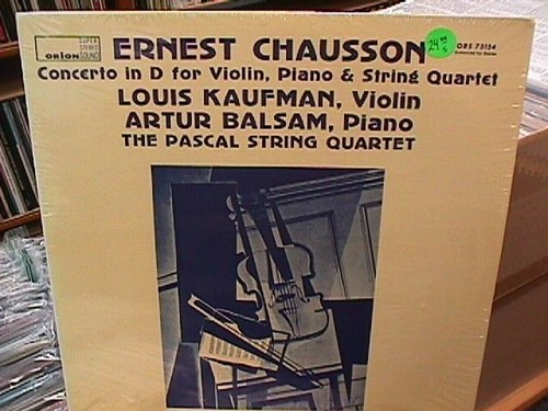 Chausson concerto d - chausson,
