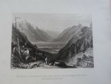 Gravure originale - Le Valais