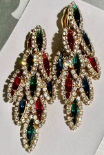 BOUCLES D'OREILLE  STRASS de
