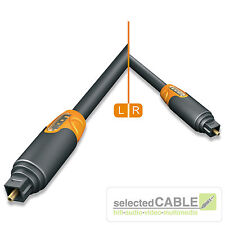 HICON Ergonomique Toslink 3M Optique Audio Numérique LWL Câble 3,00m