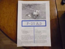 Catalogue pièces détachées motoculteur F628 AD – 4 pages